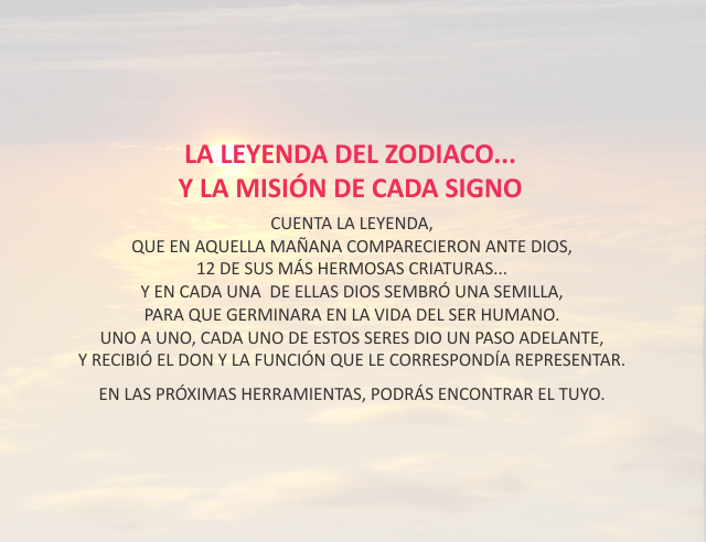 La leyenda del zodiaco...Y la misión de cada signo Enero 2 de 2012